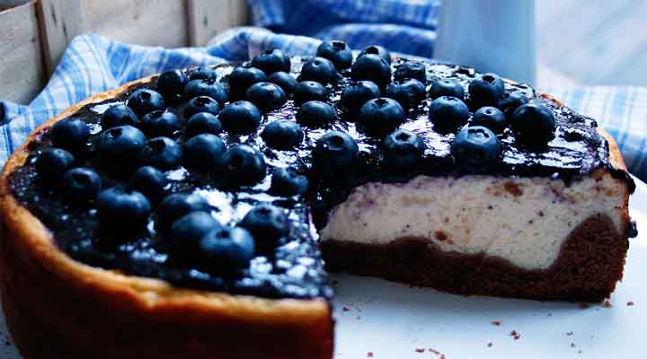 Skyr-Blaubeer-Torte. Der ideale Kuchen f&uuml;r den Fr&uuml;hlingsanfang