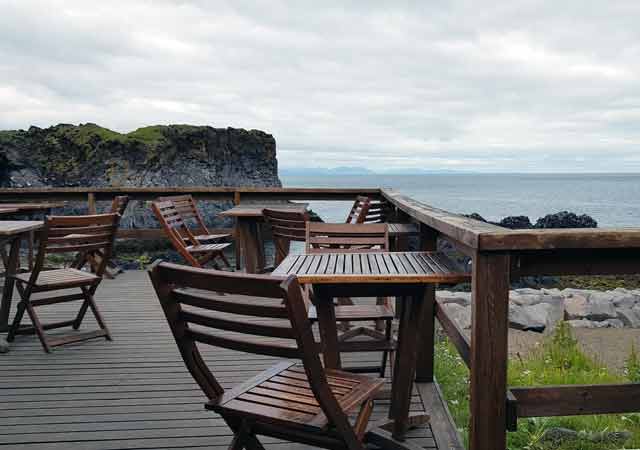 Ausblick von der Terrasse des Cafés 