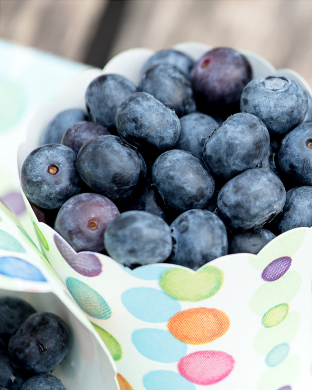 Frische Blaubeeren