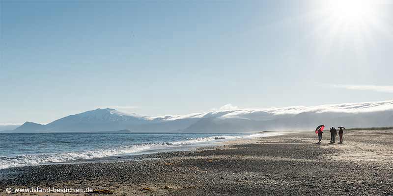 Snaefellsj&ouml;kull im Licht der Mitternachtsssonne