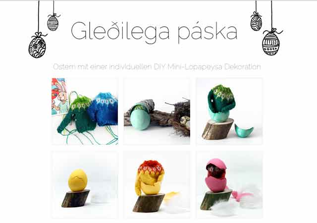 Ostern mit einer individuellen DIY Mini-Lopapeysa Dekoration